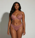 Ensemble Lingerie Rose Antime - Soutien-Gorge Balconnet & Culotte