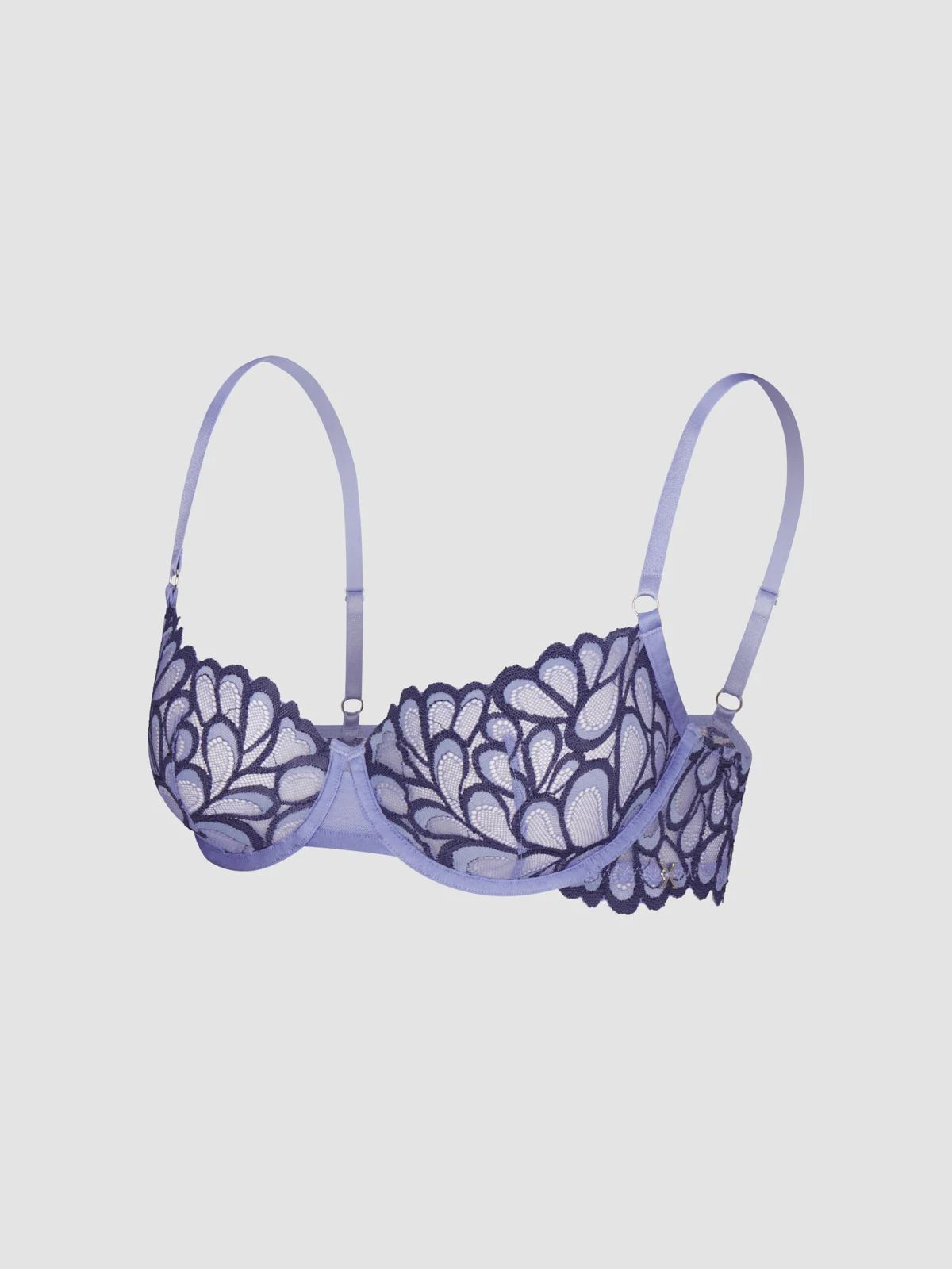 Soutien-Gorge Savage x Fenty Balconnet Dentelle Lilas Broderie