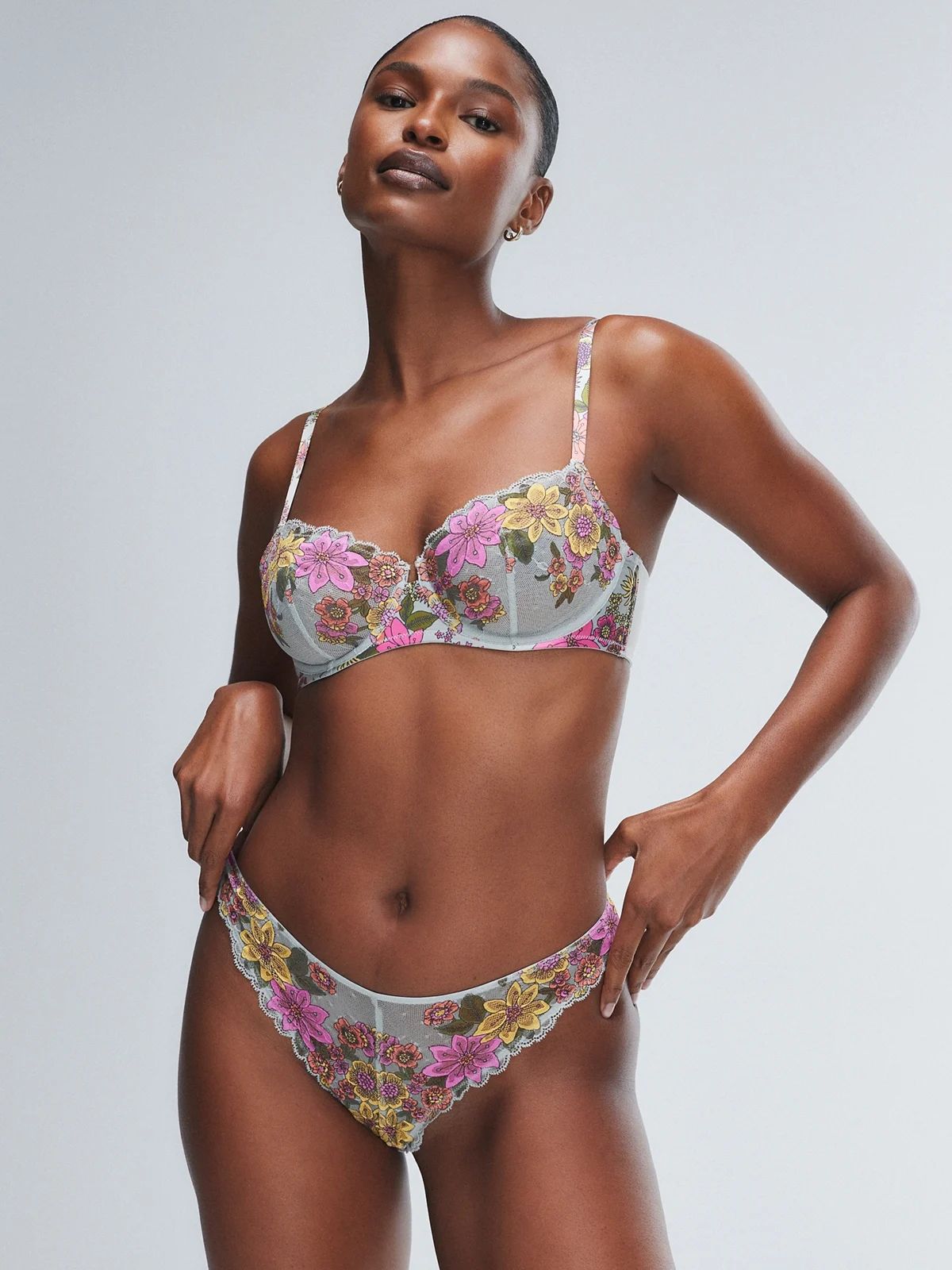 Ensemble Savage x Fenty Broderie Florale Multicolore