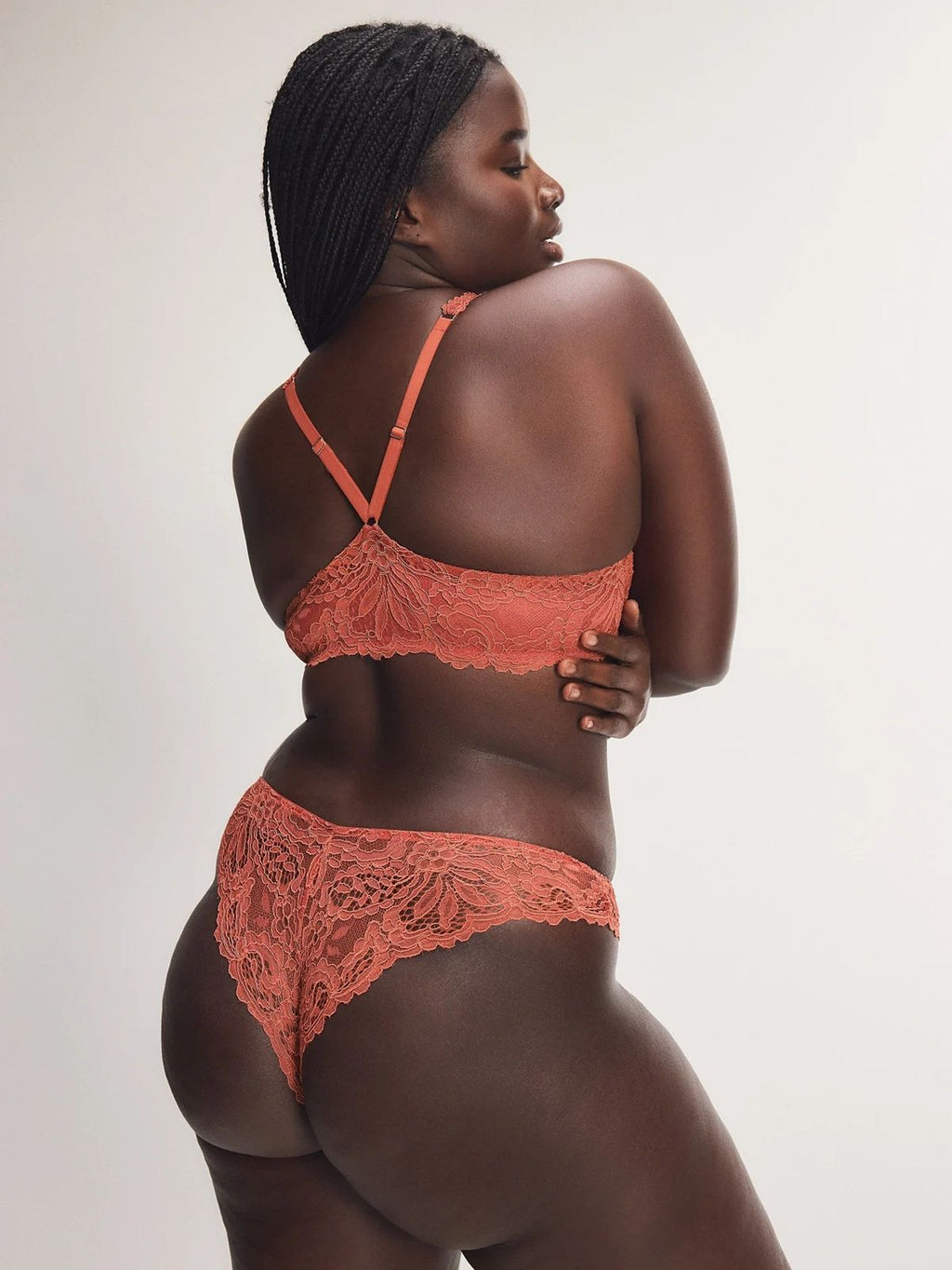 Ensemble Savage x Fenty Dentelle Corail
