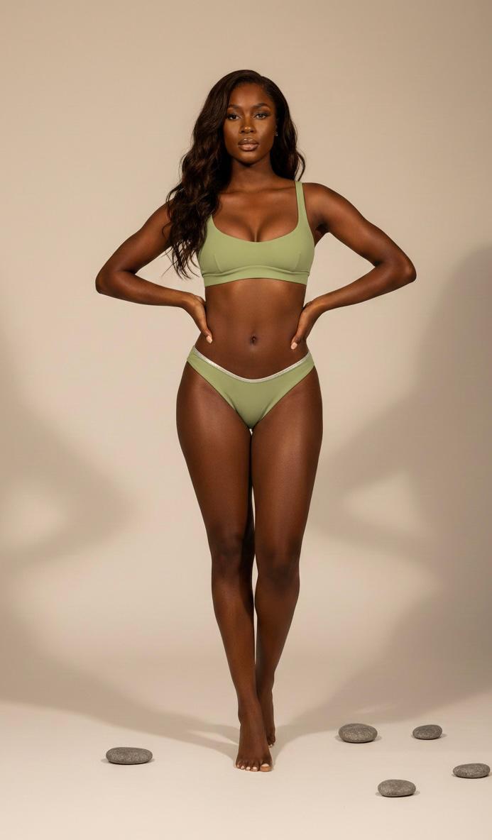 Ensemble Maillot de Bain Vert Pistache