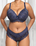 Ensemble Antime Dentelle Bleu Marine